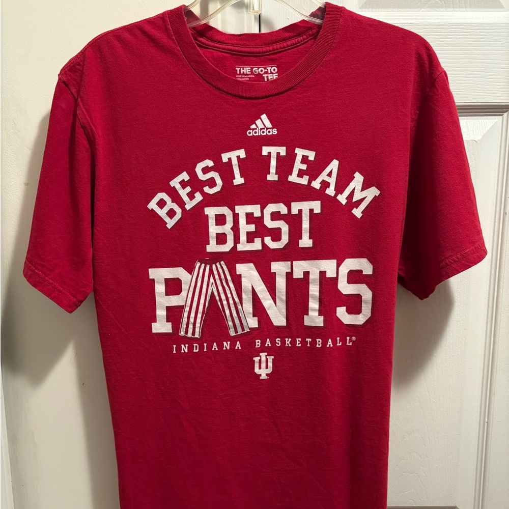 Indiana Hoosiers basketball team Adidas maroon best team best Pants Graphic Tee